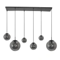 Steinhauer pendant luminaire BOLLIQUE 6 flames E27 IP20, black dimmable