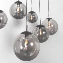 Steinhauer pendant luminaire BOLLIQUE 6 flames E27 IP20, black dimmable