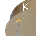 Steinhauer pendant luminaire RINGLUX LED IP20, gold dimmable