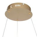 Steinhauer pendant luminaire RINGLUX LED IP20, gold dimmable
