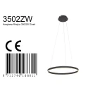 Steinhauer Luminaire à suspension RINGLUX LED IP20, noir  gradable