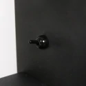 Mexlite wall luminaire UPROUND 1 flame GU10 IP20, black 