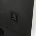 Mexlite wall luminaire UPROUND 1 flame GU10 IP20, black 