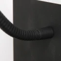 Mexlite wall luminaire UPROUND 1 flame GU10 IP20, black 
