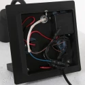 Mexlite wall luminaire UPROUND 1 flame GU10 IP20, black 