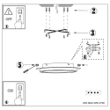 Steinhauer ceiling luminaire RINGLUX 1 flame IP20, gold dimmable