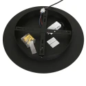 Steinhauer Luminaire de plafond RINGLUX à 1 flamme IP20, noir gradable