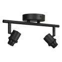 Steinhauer ceiling luminaire BAMBUS 2 flames E14 IP20, wood, black dimmable