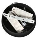Steinhauer pendant luminaire RINGLUX up / down IP20, black dimmable