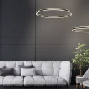Steinhauer pendant luminaire RINGLUX up / down IP20, black dimmable