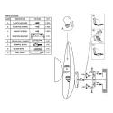 anne light & home Luminaire mural BRASS E27 IP20, gradable