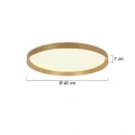 ceiling luminaire FLADY up / down IP20, gold dimmable