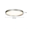 Steinhauer Luminaire de plafond FLADY à 2 flammes IP20, acier gradable