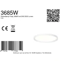 Steinhauer Luminaire de plafond FLADY à 2 flammes IP20, blanche gradable