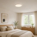 Steinhauer Luminaire de plafond FLADY à 2 flammes IP20, blanche gradable