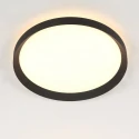 Steinhauer ceiling luminaire FLADY up / down IP20, black dimmable