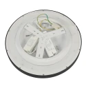 Steinhauer ceiling luminaire FLADY up / down IP20, black dimmable