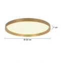 ceiling luminaire FLADY up / down IP20, gold dimmable