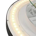 Steinhauer Luminaire de plafond FLADY haut bas IP20, noir gradable