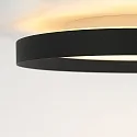 Steinhauer Luminaire de plafond FLADY haut bas IP20, noir gradable