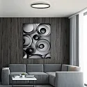 Steinhauer Luminaire de plafond FLADY haut bas IP20, noir gradable
