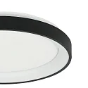 Steinhauer ceiling luminaire RINGLEDE IP20, black dimmable