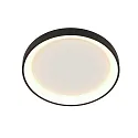 Steinhauer ceiling luminaire RINGLEDE IP20, black dimmable