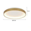 Steinhauer Luminaire de plafond RINGLEDE IP20, or gradable