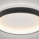 Steinhauer ceiling luminaire RINGLEDE IP20, black dimmable