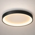 Steinhauer ceiling luminaire RINGLEDE IP20, black dimmable