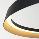 Steinhauer Luminaire à suspension RINGLUX IP20, noir gradable