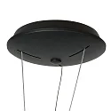 Steinhauer Luminaire à suspension RINGLUX IP20, noir gradable