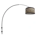 Steinhauer Luminaire mural SPARKLED LIGHT à 1 flamme E27 IP20, noir gradable