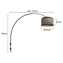 Steinhauer wall luminaire SPARKLED LIGHT E27 IP20, dimmable