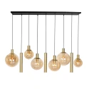 Steinhauer pendant luminaire BOLLIQUE 9 flames GU10 + E27 IP20, brass dimmable