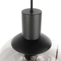 Steinhauer Luminaire à suspension BOLLIQUE 5 flammes GU10 + E27 IP20, noir gradable