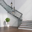 Steinhauer Luminaire à suspension BOLLIQUE 5 flammes GU10 + E27 IP20, noir gradable