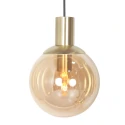 Steinhauer pendant luminaire BOLLIQUE 5 flames GU10 + E27 IP20, brass dimmable