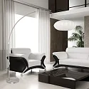 Steinhauer Lampadaire SPARKLED LIGHT E27 IP20, gradable