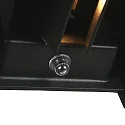 Steinhauer Luminaire mural d’extérieur LOGAN avec capteur IP54, noir gradable