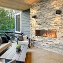 Steinhauer Luminaire mural d’extérieur LOGAN avec capteur IP54, noir gradable