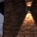 Steinhauer Luminaire mural d’extérieur LOGAN avec capteur IP54, noir gradable