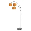 Steinhauer Lampadaire SPARKLED LIGHT E27 IP20, gradable