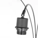 Steinhauer Lampadaire SPARKLED LIGHT 3 flammes E27 IP20, noir gradable