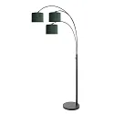 Steinhauer Lampadaire SPARKLED LIGHT E27 IP20, gradable