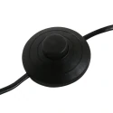 Steinhauer Lampadaire STANG à 1 flamme E27 IP20, noir gradable