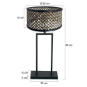 Steinhauer table lamp STANG E27 IP20, dimmable