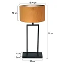 Steinhauer Lampe de table STANG E27 IP20, gradable