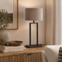 Steinhauer Lampe de table STANG E27 IP20, gradable