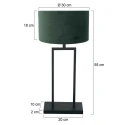 Steinhauer table lamp STANG E27 IP20, dimmable